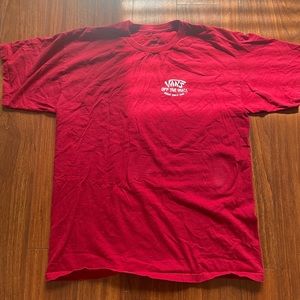 Men’s large red Vans t-shirt